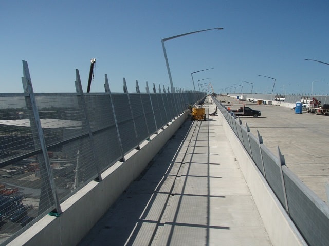 Gateway Bridge QLD installing Security fence